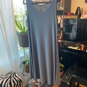 Sympli Gray Sleeveless Scoop Neck Sundress